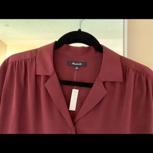 Madewell Silk Camp Shirt XXS